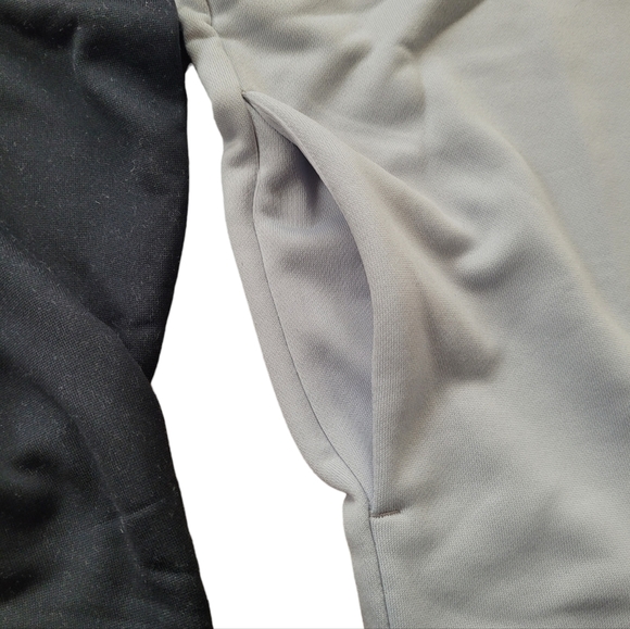 Under Armour Women's Qualifier Fleece Hoodie Blocked Multicolor Black Halo Gray - Picture 2 of 11